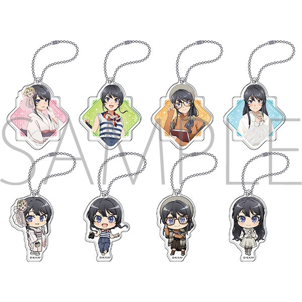 [Rascal Does Not Dream of a Girl with a Leather Backpack] Lots of Mai-san Acrylic Keychain Collection (Blind Box -Singles)