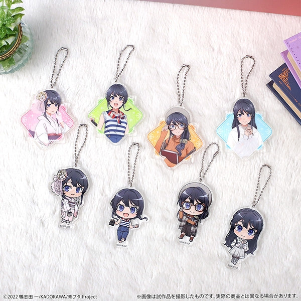 [Rascal Does Not Dream of a Girl with a Leather Backpack] Lots of Mai-san Acrylic Keychain Collection (Blind Box -Singles)