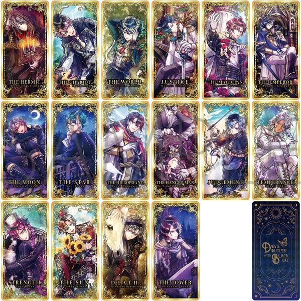 [Devil Butler with Black Cat] Tarot Style Card Collection