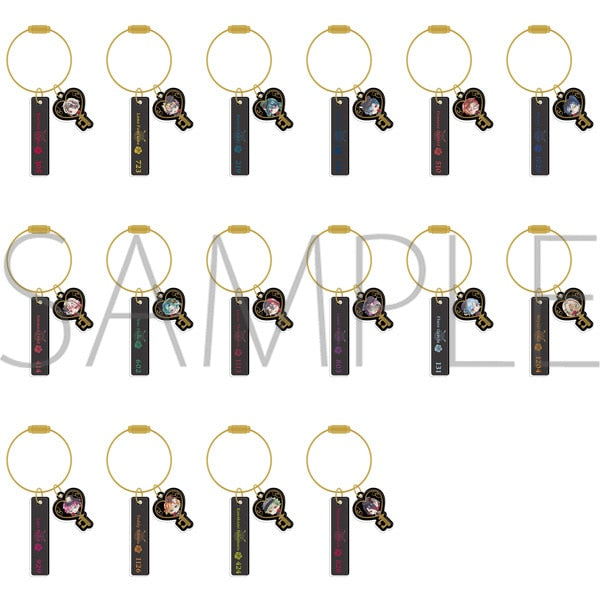 [Devil Butler with Black Cat] Key-shaped Acrylic Charm Keychain Collection