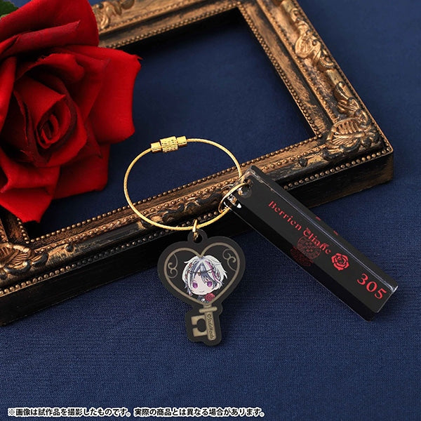 [Devil Butler with Black Cat] Key-shaped Acrylic Charm Keychain Collection