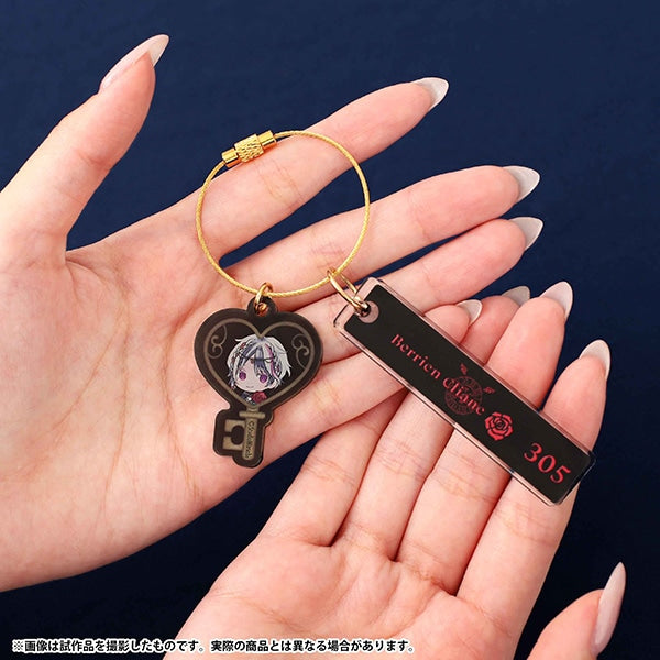 [Devil Butler with Black Cat] Key-shaped Acrylic Charm Keychain Collection