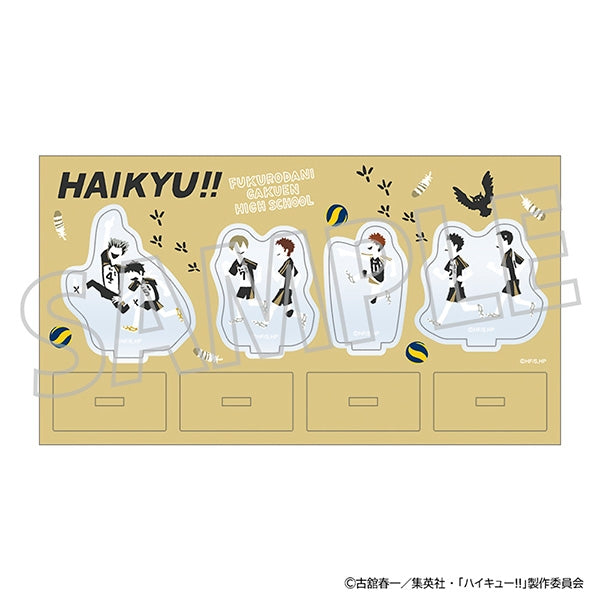 (Goods - Acrylic Stand)[Haikyu!!] Acrylic Diorama/Fukurodani Academy Yuru Palette