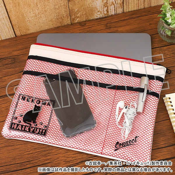 [Haikyu!!] Flat Gadget Pouch / Nekoma High