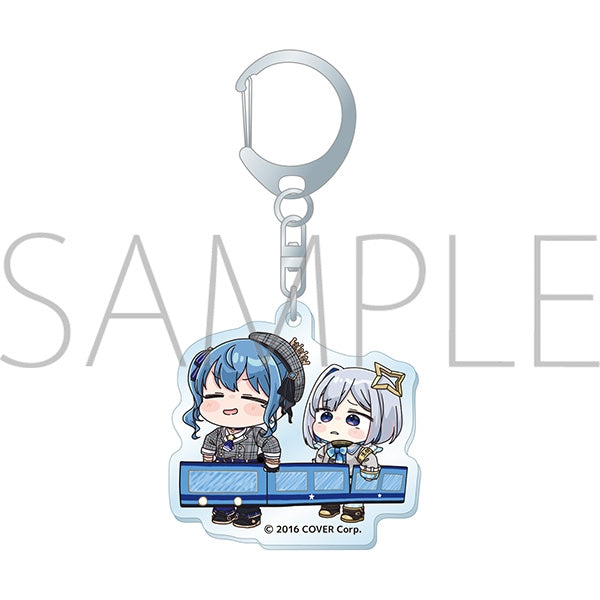 [hololive] Acrylic Keychain / Holo Graffiti Hoshimachi Suisei & Amane Kanata