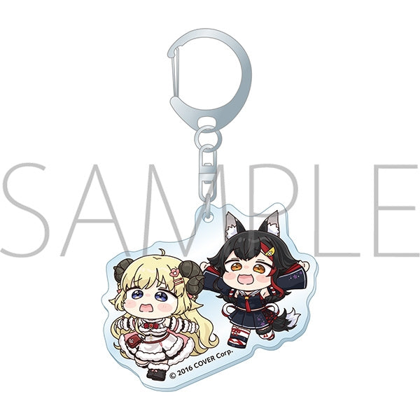 [hololive] Acrylic Keychain / Holo Graffiti Tsunomaki Watame & Ookami Mio