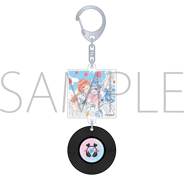 [hololive] Record Style Keychain / hololive x HoneyWorks Hero for a day