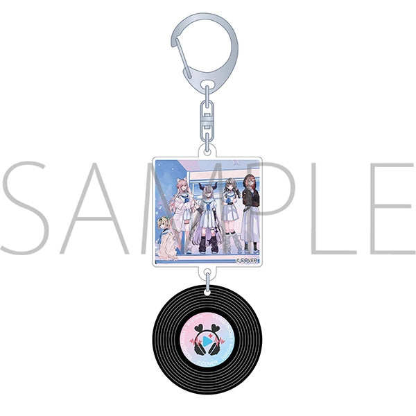 [hololive] Record Style Keychain / hololive x HoneyWorks Outsider Plan