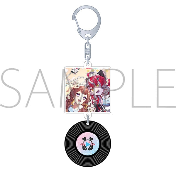 [hololive] Record Style Keychain / hololive x HoneyWorks Sis x Love