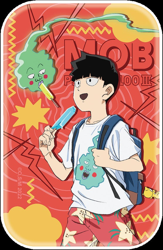 [Mob Psycho 100] Square Button Badge Vacation (Blind Box -Single)