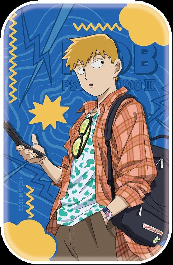 [Mob Psycho 100] Square Button Badge Vacation (Blind Box -Single)