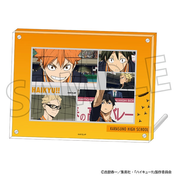 [Haikyu!!] Acrylic Photo Frame & Bromide Set / Karasuno High