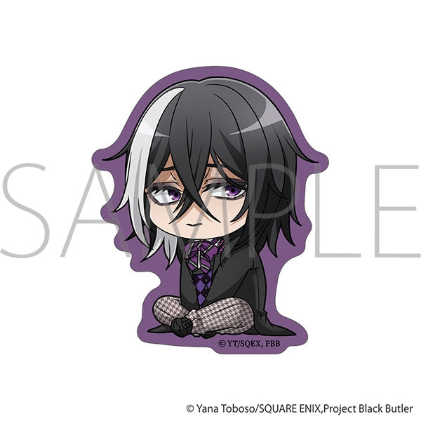[Black Butler] Public School Arc Die-cut Sticker / Gregory Violet