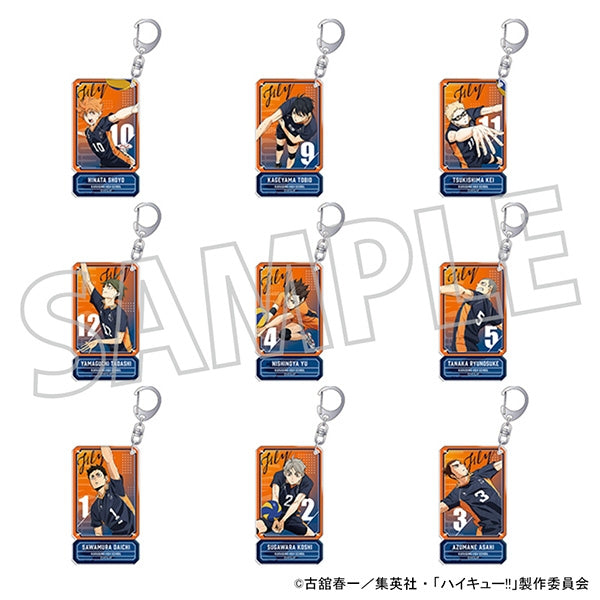 [Haikyu!!] Acrylic Keychain Collection / Karasuno High (Blind Box -Single)