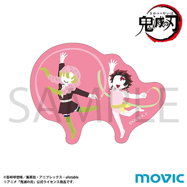 (Goods - Sticker) Demon Slayer: Kimetsu no Yaiba Sticker / Tanjiro Kamado & Mitsuri Kanroji Yuru Palette (Hashira Training Arc Ver. )