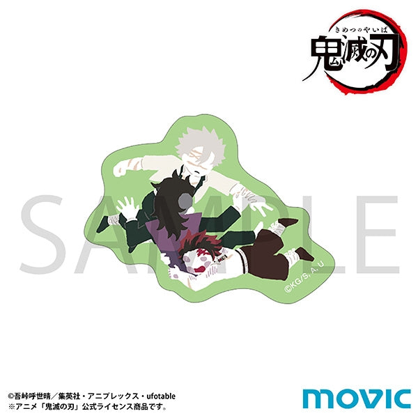 (Goods - Sticker) Demon Slayer: Kimetsu no Yaiba Sticker / Tanjiro Kamado & Sanemi Shinazugawa &Genya Shinazugawa Yuru Palette (Hashira Training Arc Ver. )