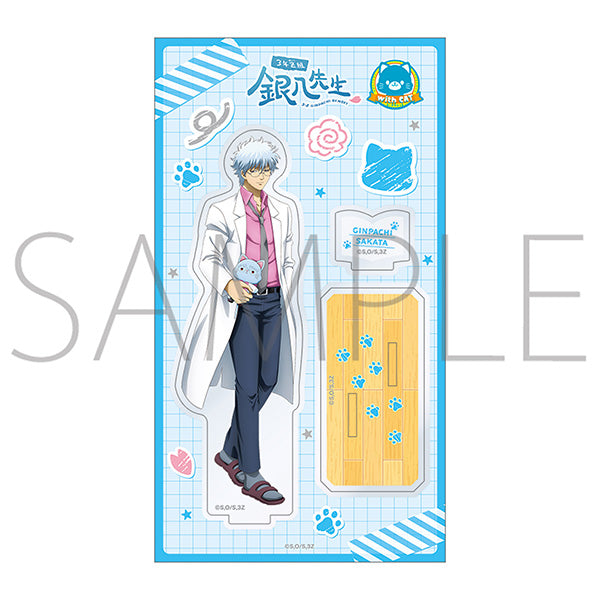 (Goods - Acrylic Stand) Class 3-Z GINPACHI SENSEI withCAT Acrylic Stand Ginpachi Sakata