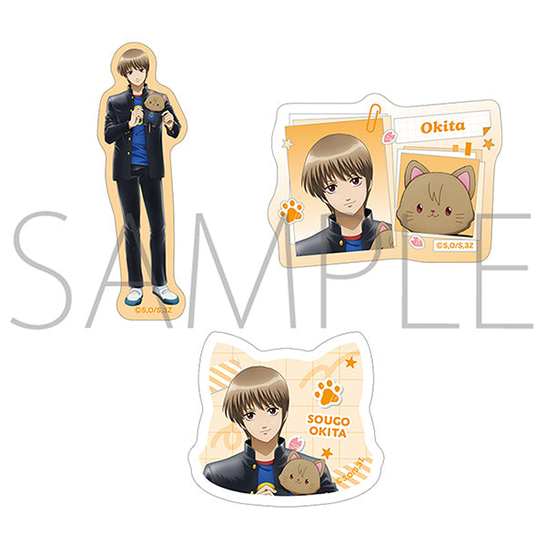 (Goods - Sticker) Class 3-Z GINPACHI SENSEI withCAT Sticker Set Sougo Okita