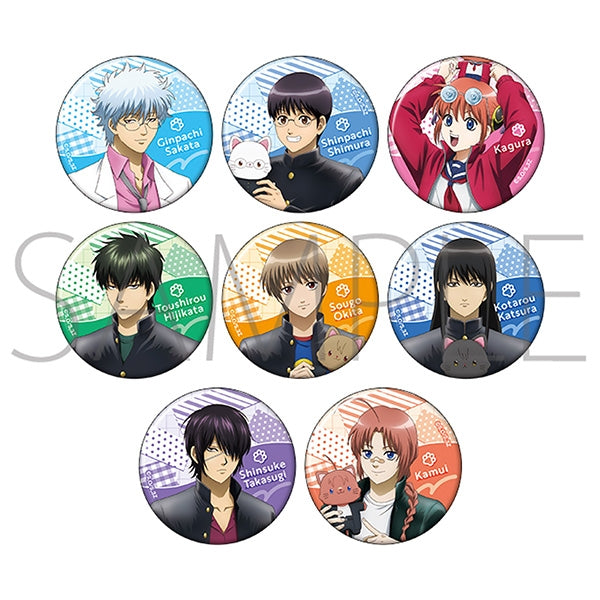 Goods - Badge) Class 3-Z GINPACHI SENSEI withCAT Chara Badge