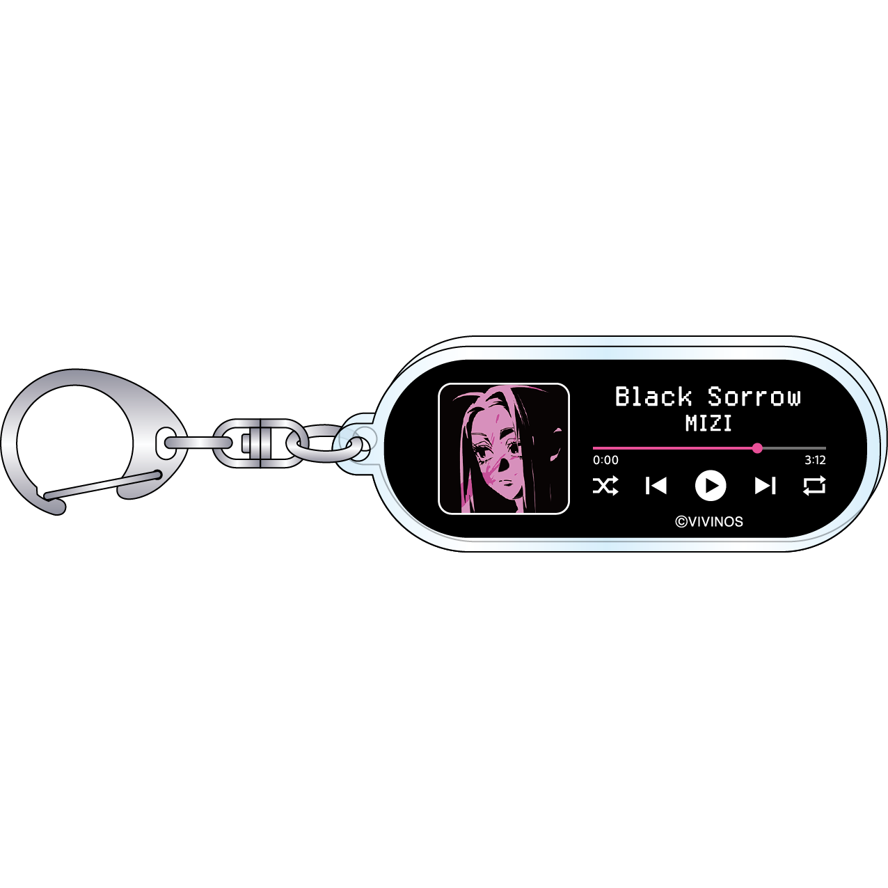 [Alien Stage] Music Player Style Keychain Mizi