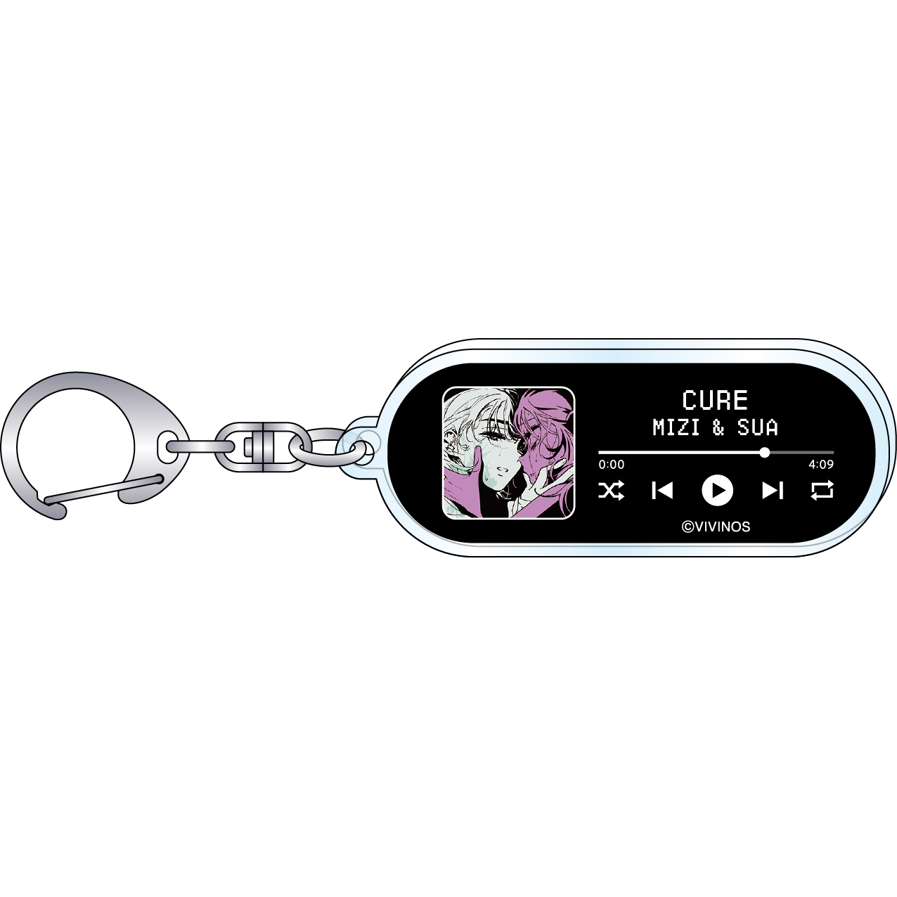 [Alien Stage] Music Player Style Keychain Mizi & Sua