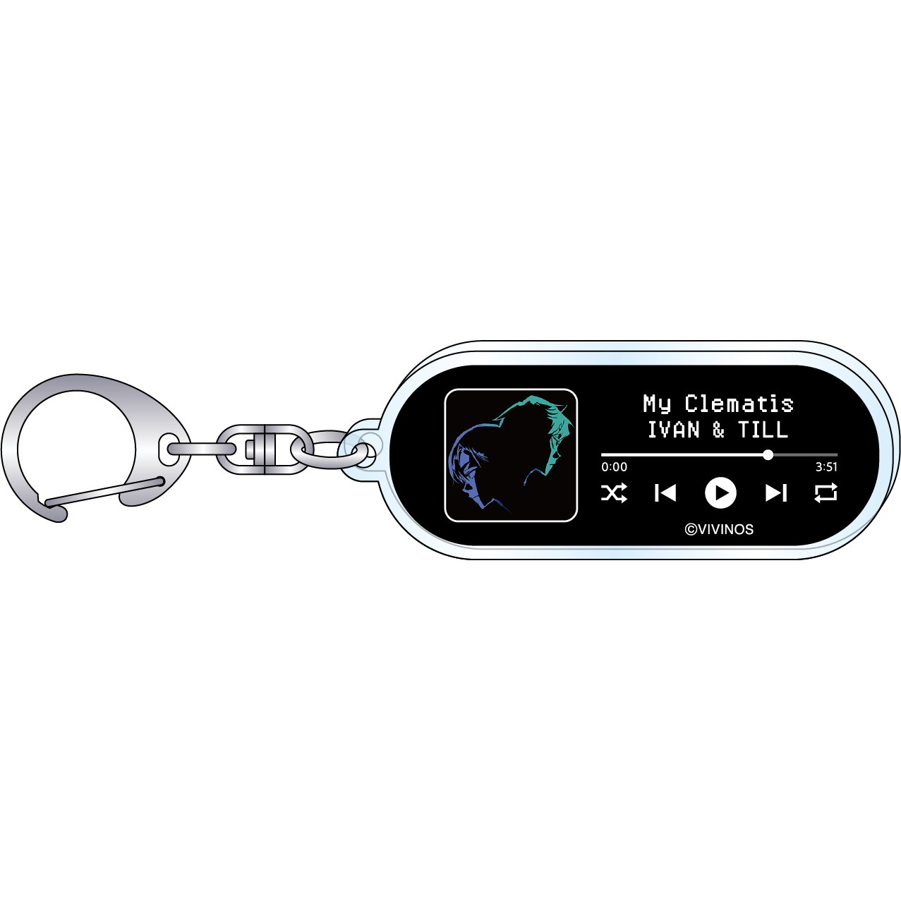 [Alien Stage] Music Player Style Keychain Ivan & Till