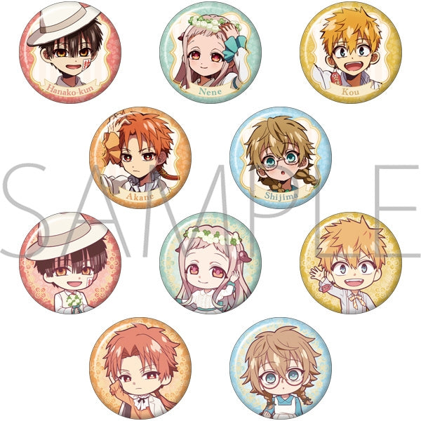 (Goods - Badge) Toilet-bound Hanako-kun 2 Character Badge Collection Flower Picnic (Blind Box -Single)