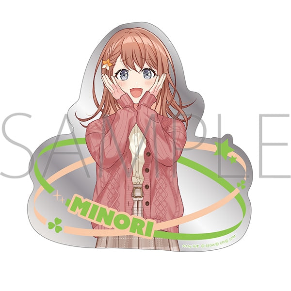 (Goods - Sticker) Hatsune Miku: Colorful Stage! Big Metal Sticker Hanasato Minori