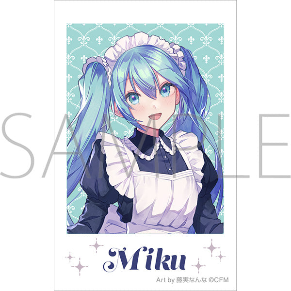 (Goods - Bromide) Hatsune Miku Series Instant Photo Print Hatsune Miku Maid & Butler Art by Nanna Fujimi