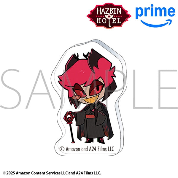 (Goods - Badge) Hazbin Hotel Acrylic Pin - Alastor (Kimono) Chibi