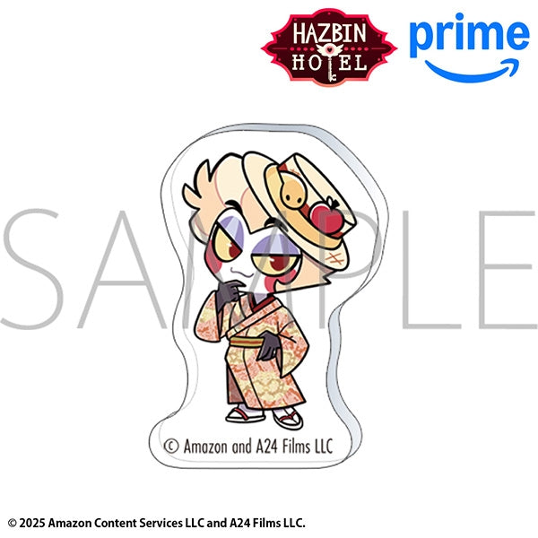 (Goods - Badge) Hazbin Hotel Acrylic Pin - Lucifer Morningstar (Kimono) Chibi