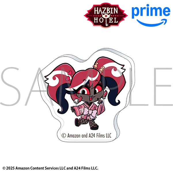 (Goods - Badge) Hazbin Hotel Acrylic Pin - Velvette (Kimono) Chibi