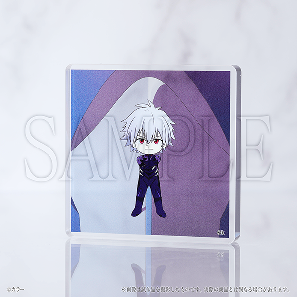 (Goods - Acrylic Stand) EVANGELION Mini Acrylic Stand Chibi Kaworu Nagisa: Black Suit / Rebuild of Evangelion