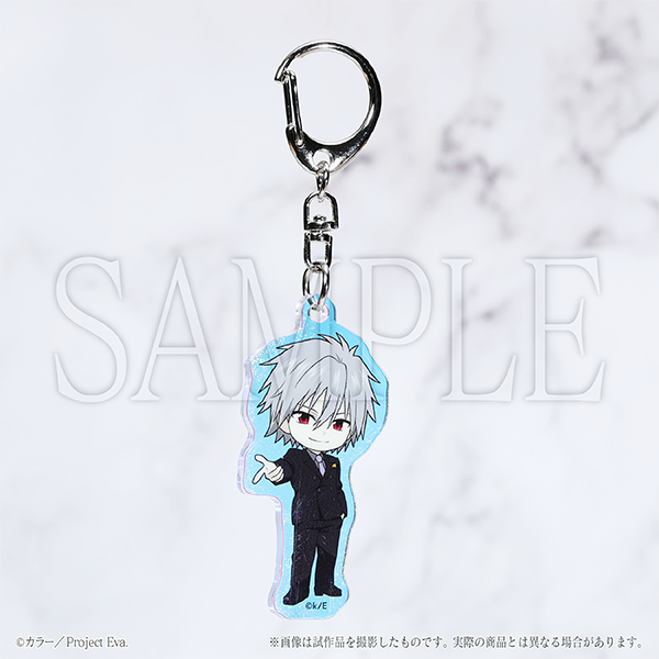 (Goods - Keychain) EVANGELION Aurora Acrylic Keychain Chibi Kaworu Nagisa / Neon Genesis Evangelion