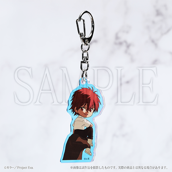 (Goods - Keychain) EVANGELION Aurora Acrylic Keychain Chibi Kaworu Nagisa: Sunset / Neon Genesis Evangelion