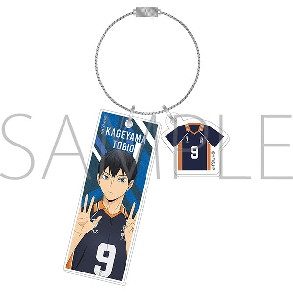 (Goods - Keychain) Haikyu!! Double Acrylic keychain Tobio Kageyama Everyone’s Jersey Numbers!