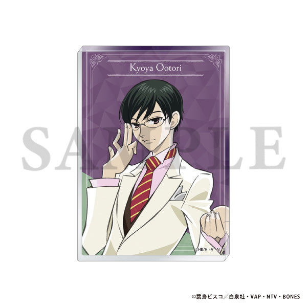 (Goods - Ornament) Ouran High School Host Club Acrylic Block / Welcome! Kyoya Ootori