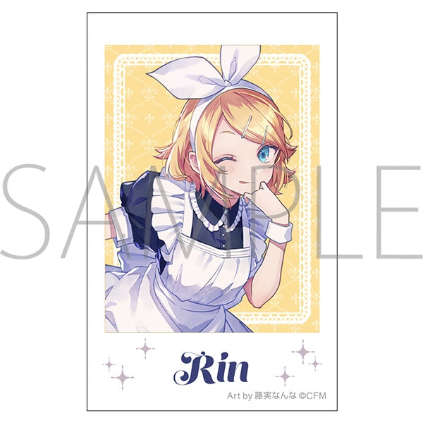 (Goods - Bromide) Hatsune Miku Series Instant Photo Print Kagamine Rin Maid & Butler Art by Nanna Fujimi