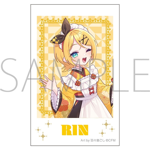 (Goods - Bromide) Hatsune Miku Series Instant Photo Print Kagamine Rin Japanese Cafe Art by Goshi Habakura