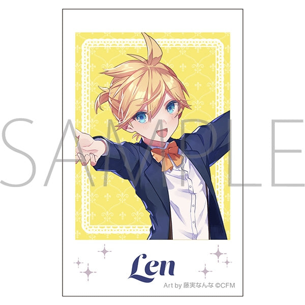 (Goods - Bromide) Hatsune Miku Series Instant Photo Print Kagamine Len Maid & Butler Art by Nanna Fujimi