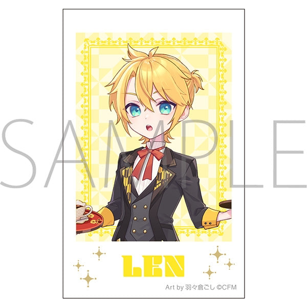 (Goods - Bromide) Hatsune Miku Series Instant Photo Print Kagamine Len Japanese Cafe Art by Goshi Habakura