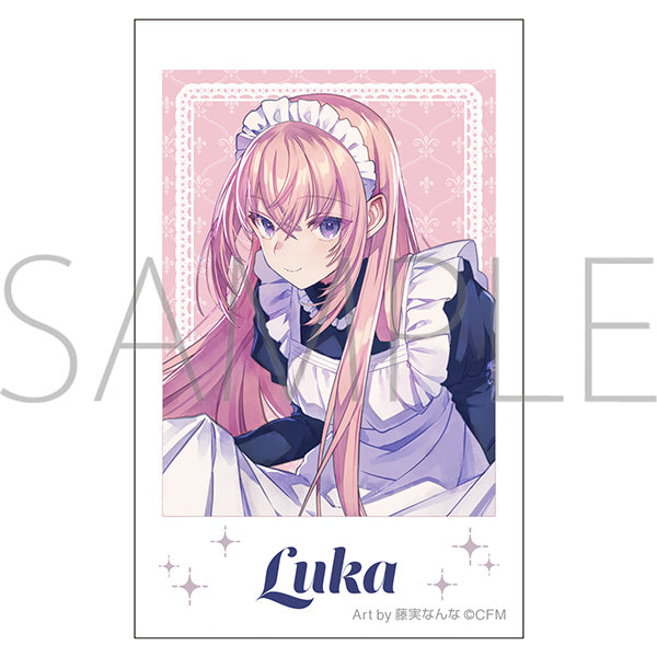 (Goods - Bromide) Hatsune Miku Series Instant Photo Print Megurine Luka Maid & Butler Art by Nanna Fujimi