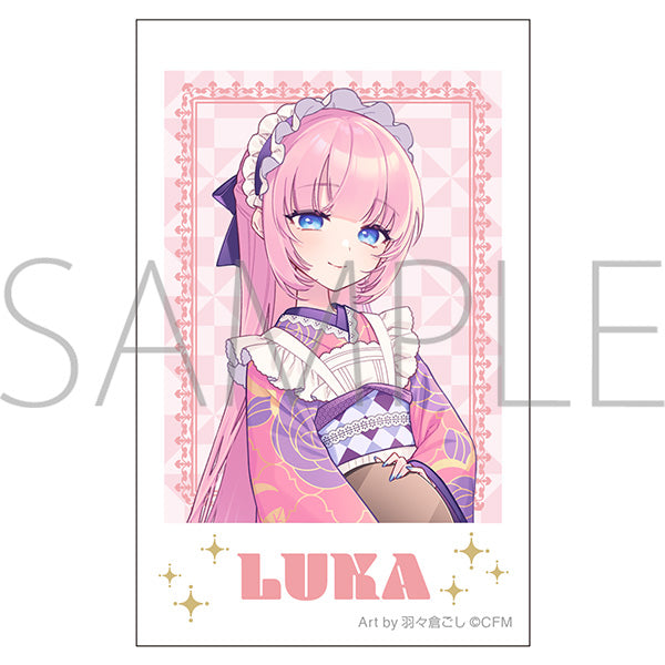(Goods - Bromide) Hatsune Miku Series Instant Photo Print Megurine Luka Japanese Caffe Art by Goshi Habakura