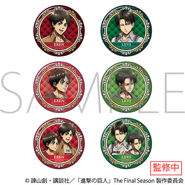 (Goods - Badge) Attack on Titan Holographic Chara Badge Collection (Blind Box -Single)