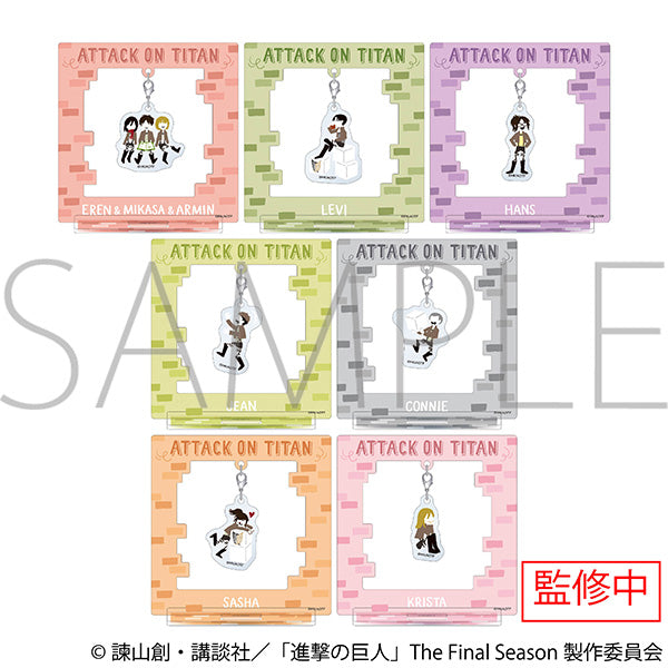 (Goods - Acrylic Stand) Attack on Titan Yuru Palette Yurayura Acrylic Stand Collection (Blind Box -Single)