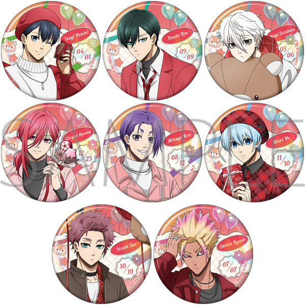 (Goods - Badge) Blue Lock Season 2 Holographic Chara badge collectionsValentine (Blind Box -Single)