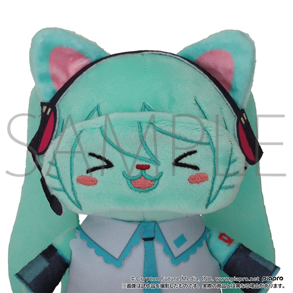 (Goods - Keychain) Hatsune Miku Series withCAT Plush Keychain w/ Eye Mask - Hatsune Miku