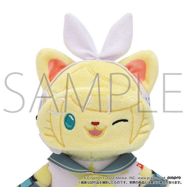 (Goods - Keychain) Hatsune Miku Series withCAT Plush Keychain w/ Eye Mask - Kagamine Rin