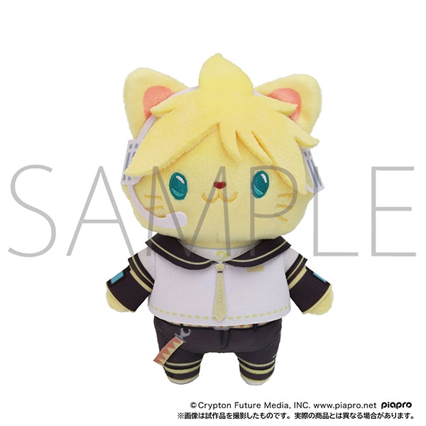 (Goods - Keychain) Hatsune Miku Series withCAT Plush Keychain w/ Eye Mask - Kagamine Len