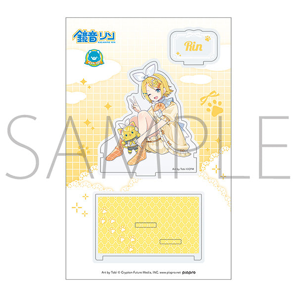 (Goods - Acrylic Stand) Hatsune Miku Series withCAT Acrylic Stand / Kagamine Rin